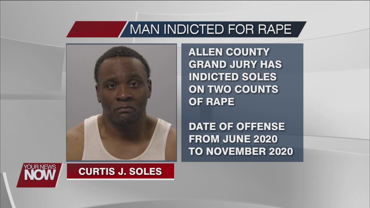 Curtis Soles indicted on rape charges involving a minor
